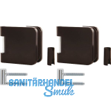 SOLIDO Glast�rbandset Office m. Rahmenteil f. Smart Zargen,links,Alu schwarz