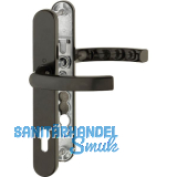 Dr�ckergarnitur LI�GE - auf Schmalschild 36 mm, 67 - 72, braun