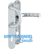 Wechselgarnitur LI�GE - auf Schmalschild 36 mm, 67-72,silber eloxiert