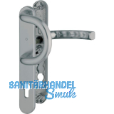 Wechselgarnitur LI�GE - auf Schmalschild 36 mm, 67-72,Edelstahl-Effekt