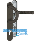 Wechselgarnitur LI�GE - auf Schmalschild 36 mm, 67 - 72, braun