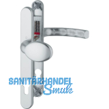 Wechselgarnitur LI�GE - auf Schmalschild 30 mm, Knopf, 72 - 82, silber eloxiert