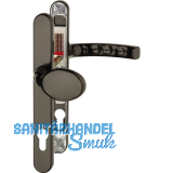 Wechselgarnitur LI�GE - auf Schmalschild 30 mm, Knopf, 72 - 82, braun