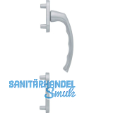 HOPPE Balkont�rgriff-Halbgarnitur LI�GE - au�en hoch, silber eloxiert