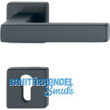 HOPPE Dr�ckergarnitur AUSTIN - auf Rosette PZ, TS 37-42 mm, Aluminium schwarz