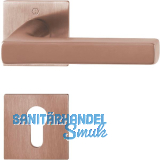 HOPPE Dr�ckergarnitur DALLAS - auf Rosette PZ, Messing kupferfarben satiniert