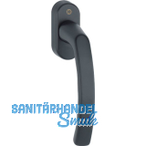 HOPPE Fenstergriff LI�GE, Vierkant 7 x 40 mm, Alu schwarz matt