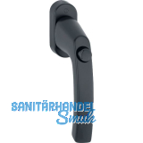 HOPPE Fenstergriff LI�GE - Druckknopf, Vierkant 7 x 40 mm, Alu schwarz matt