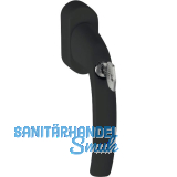 HOPPE Fenstergriff ATLANTA sperrbar Secustik, Aluminium schwarz matt