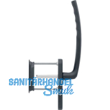 HOPPE Hebeschiebegarnitur ATLANTA mit Muschelgriff UG, L 253 mm, schwarz matt