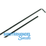 Einlegstange mit Haken, VK 6 mm, 800 mm, Stahl verzinkt