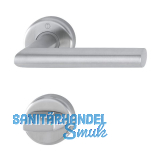 HOPPE Dr�ckergarnitur UTRECHT - auf Rosette WC, 39 - 47, Edelstahl matt