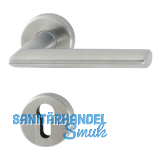 FH-Dr�ckergarnitur STOCKHOLM - auf Rosette PZ, 40 - 45, SST, Edelstahl matt