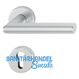 FH-Dr�ckergarnitur AMSTERDAM - auf Rosette PZ, 40 - 45, silber eloxiert