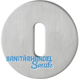 HOPPE Schl�sselrosette flach mit St�tznocken, rund, Edelstahl matt