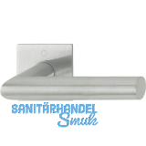 HOPPE Dr�ckergarnitur AMSTERDAM eckig, ohne Schl�sselrosette, Edelstahl matt