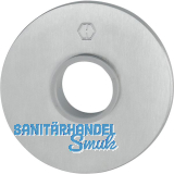 HOPPE Dr�ckerrosette flach mit St�tznocken, rund, Edelstahl matt