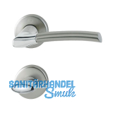 HOPPE Dr�ckergarnitur BERGEN - auf Rosette WC, verchromt/Edelstahl-Effekt