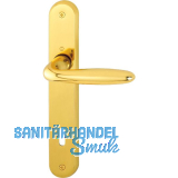 HOPPE Dr�ckergarnitur VERONA - auf Schild BB 90, Messing poliert