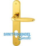 HOPPE Dr�ckergarnitur VERONA - auf Schild PZ 88, Messing poliert