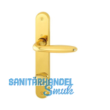 HOPPE Dr�ckergarnitur VERONA - auf Schild WC 90, Messing poliert