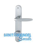 HOPPE Dr�ckergarnitur VERONA - auf Schild WC 90, Messing verchromt matt