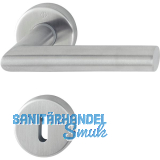 HOPPE Dr�ckergarnitur AMSTERDAM - auf Rosette BB, 37-42, Edelstahl matt