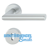 Dr�ckergarnitur AMSTERDAM auf Rosette BB, 37-47, Aluminium silber eloxiert