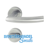 HOPPE Dr�ckergarnitur TRONDHEIM - auf Rosette WC, 37 - 42, Edelstahl matt