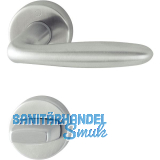 HOPPE Dr�ckergarnitur VERONA - auf Rosette WC, 37 - 42, Edelstahl matt