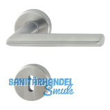 HOPPE Dr�ckergarnitur STOCKHOLM - auf Rosette BB, 40 - 45, Edelstahl matt