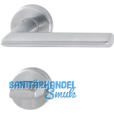 HOPPE Dr�ckergarnitur STOCKHOLM - auf Rosette WC, 40 - 45, Edelstahl matt
