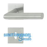 HOPPE Dr�ckergarnitur AMSTERDAM - eckig Flachrosette BB, Edelstahl matt