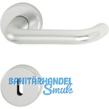 Dr�ckergarnitur PARIS - auf Rosette BB, 37 - 42, silber eloxiert