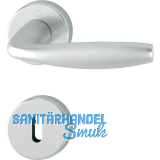 Dr�ckergarnitur NEW YORK - auf Rosette BB, 37 - 42, Alu silber eloxiert