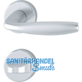 Dr�ckergarnitur NEW YORK - auf Rosette WC, 37 - 42, Alu silber eloxiert