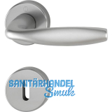 Dr�ckergarnitur NEW YORK - auf Rosette BB, 37 - 42, Alu Edelstahl Effekt