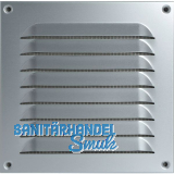 UPMANN Wetterschutzgitter aufschraubbar eckig 200x200 mm Alu silber