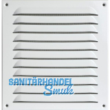 UPMANN Wetterschutzgitter aufschraubbar eckig 230x240 mm Alu wei�