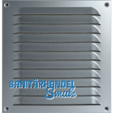 UPMANN Wetterschutzgitter aufschraubbar eckig 230x240 mm Alu silber