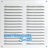 UPMANN Wetterschutzgitter aufschraubbar eckig 320x320 mm mit Mittelsteg wei�