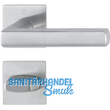 HOPPE Dr�ckergarnitur DALLAS Flachrosetten, eckig WC, Edelstahl matt