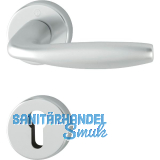 FH Dr�ckergarnitur New York auf Rosette PZ, Aluminium silber eloxiert