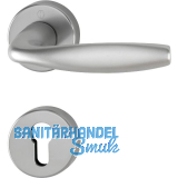 FH Dr�ckergarnitur New York auf Rosette PZ, Aluminium Edelstahl Effekt