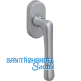 GRUNDMANN Fenstergriff WG ELEGANT - m. Rast., VK 7 x 35mm,Messing verchromt sat.