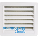 UPMANN L�ftungsgitter eckig mit Einbaurahmen 180x160 mm Kunststoff wei�