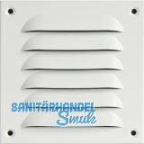 UPMANN Wetterschutzgitter aufschraubbar eckig 140x140 mm Alu wei�