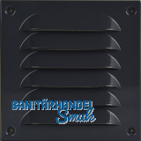 UPMANN Wetterschutzgitter aufschraubbar eckig 140x140 mm Alu grau