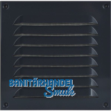 UPMANN Wetterschutzgitter aufschraubbar eckig 200x200 mm Alu grau