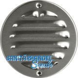 UPMANN Wetterschutzgitter aufschraubbar rund 150 mm Edelstahl V2A geb�rstet
